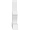 Ekena Millwork Richland Architectural Grade PVC Gable Bracket, 48"W x 24"H x 4"D x 4"F, 12/12 Pitch GBP048X24X0404RIC00 - alternate 4